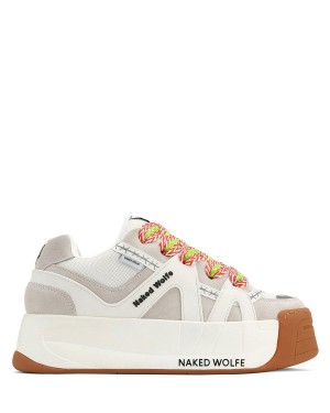 Naked Wolfe Badslippers Sneakers Heren Wit | JKO8139VQ