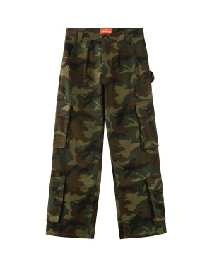 Naked Wolfe Baggy Pocket Cargo Logo Broek Heren Groen Zwart | ELB2318TZ