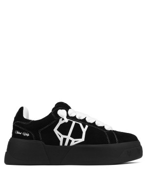 Naked Wolfe Kray Hairy Cow Suede Sneakers Heren Zwart | BVF527DI