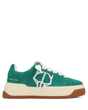 Naked Wolfe Kray Hairy Cow Suede Sneakers Heren Groen | XID5223BG