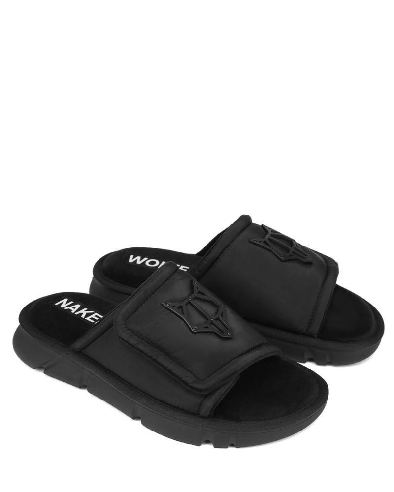 Naked Wolfe Alaska Badeslippers Heren Zwart | QQN9812IE