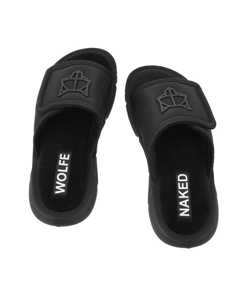 Naked Wolfe Alaska Badeslippers Heren Zwart | QQN9812IE