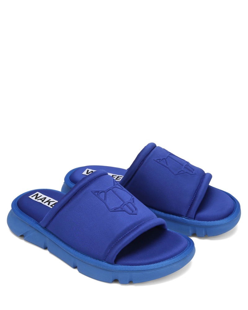 Naked Wolfe Arizona Badeslippers Heren Koningsblauw Blauw | QBO8817RT