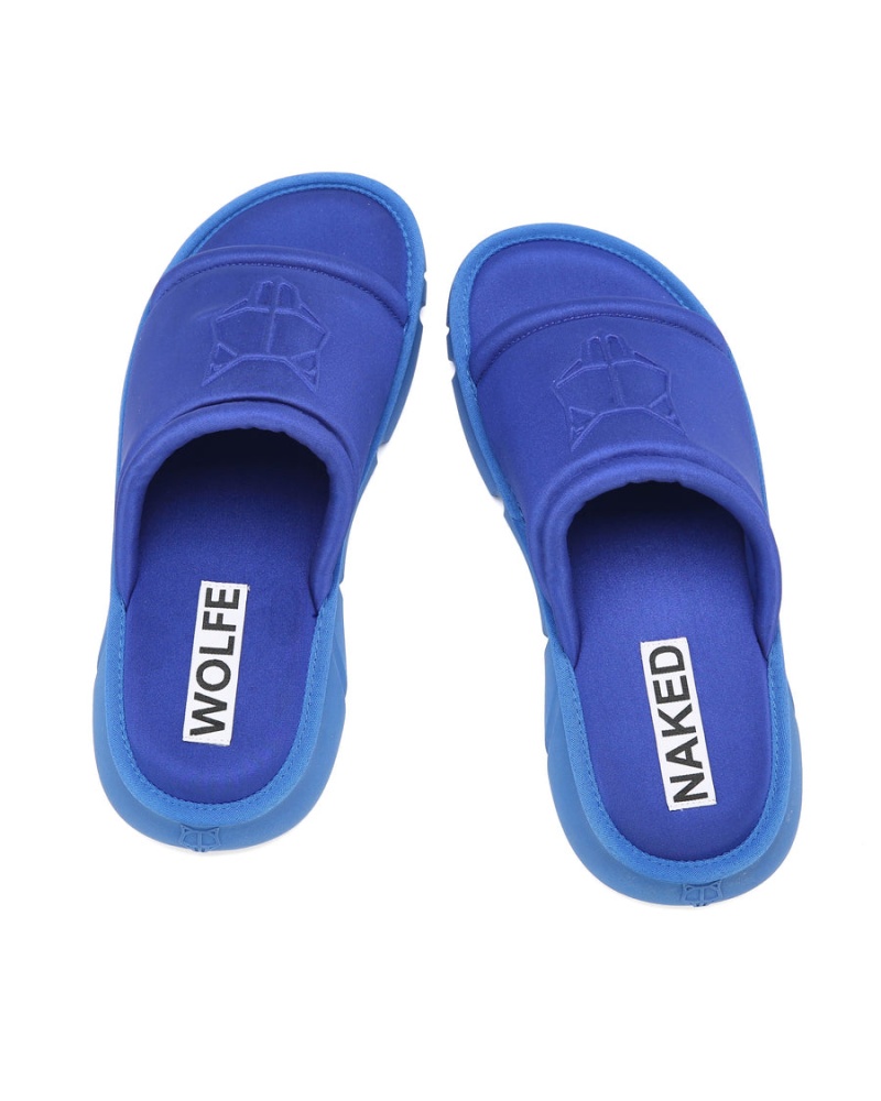 Naked Wolfe Arizona Badeslippers Heren Koningsblauw Blauw | QBO8817RT