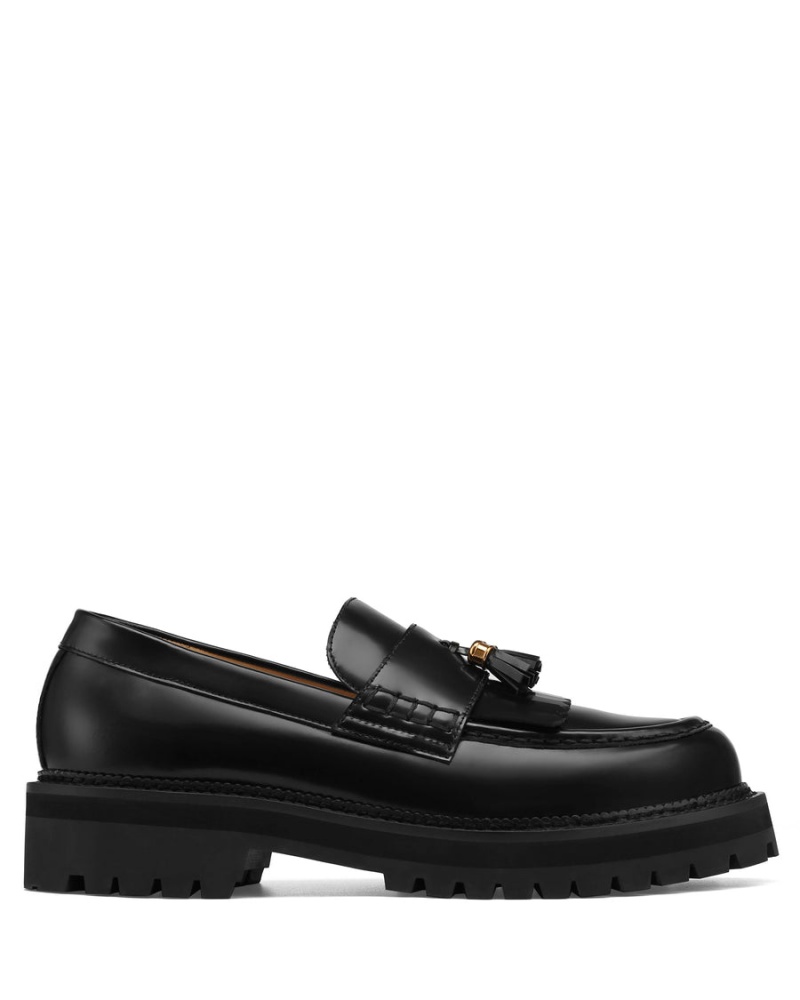 Naked Wolfe Banter Box Leren Loafers Heren Zwart | XVF2336HB