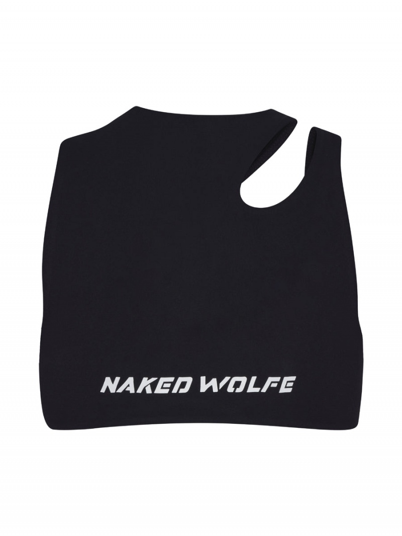 Naked Wolfe Cut Out Bijgesneden Tops Dames Zwart | EXF730JE