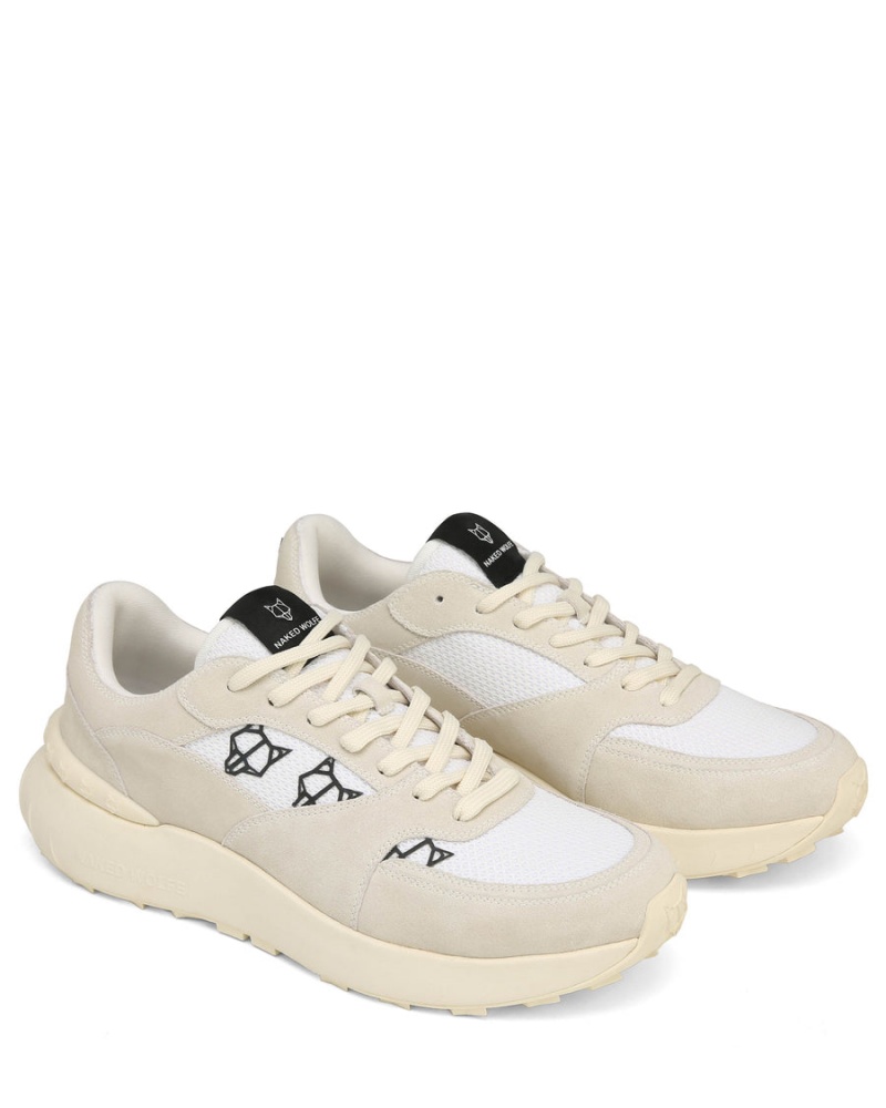 Naked Wolfe Dart Suede Sneakers Heren Grijs Wit | PNY7681SX