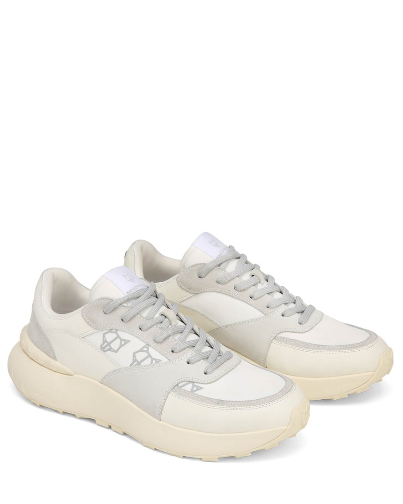 Naked Wolfe Dart Suede Sneakers Heren Wit Grijs | NPZ3578BU