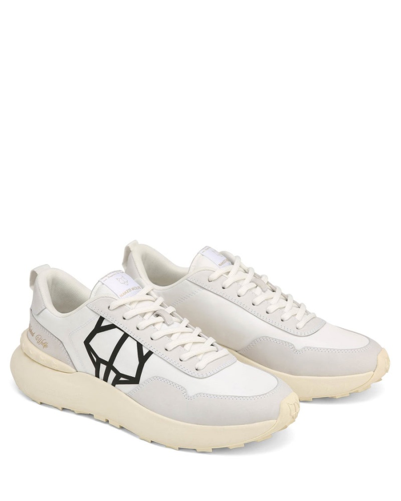 Naked Wolfe Doubt Nylon Sneakers Heren Wit | GTI3010PP