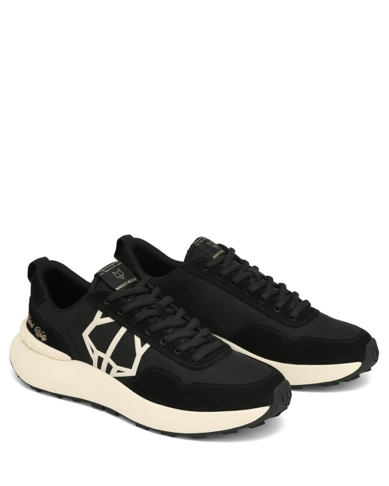 Naked Wolfe Doubt Nylon Sneakers Heren Zwart | HWS6717ZQ