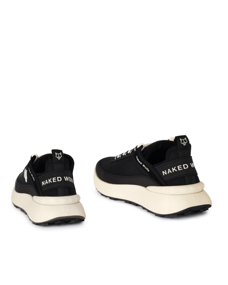 Naked Wolfe Drip Nylon Sneakers Heren Zwart | YDV3942ET