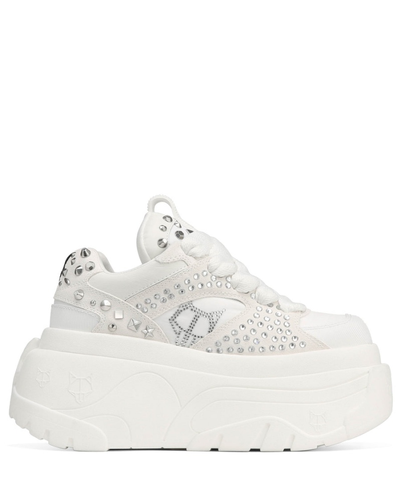 Naked Wolfe Fantasy Diamonds Sneakers Dames Wit | HVR1593MH