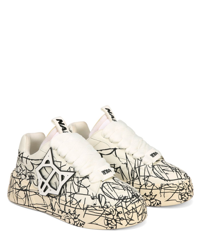 Naked Wolfe Kosa Sneakers Heren Zwart Wit | DBX8776XD