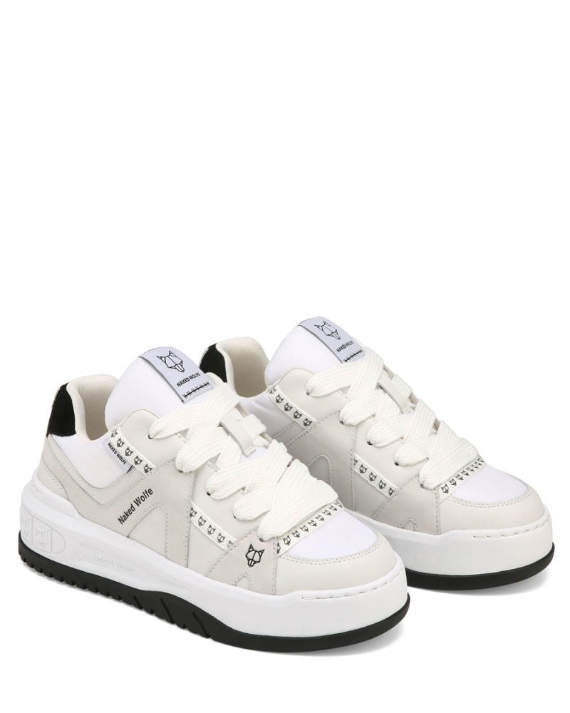 Naked Wolfe Skating Suede Sneakers Dames Wit Grijs | XGQ9896EZ