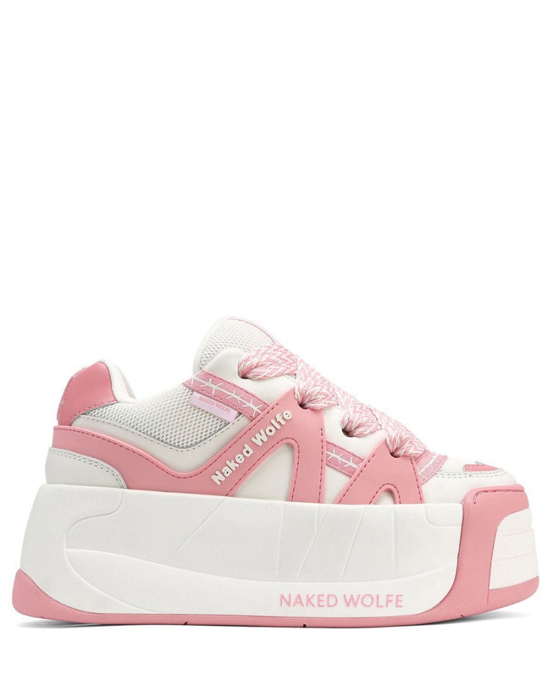 Naked Wolfe Slider Baby Sneakers Dames Roze Wit | GPT8227WW