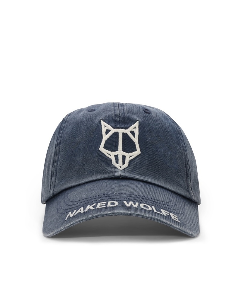 Naked Wolfe Washed Baseball Caps Dames Blauw | EIQ5191VW