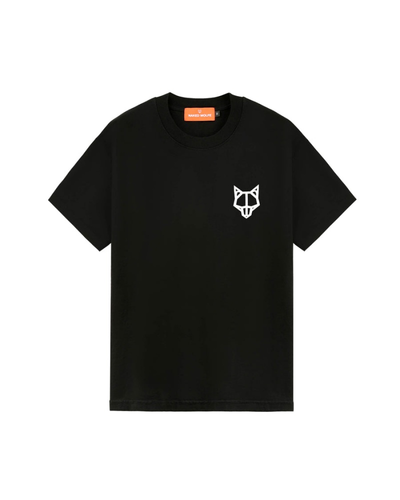 Naked Wolfe Wolfe T-shirts Heren Zwart | MZP343RJ